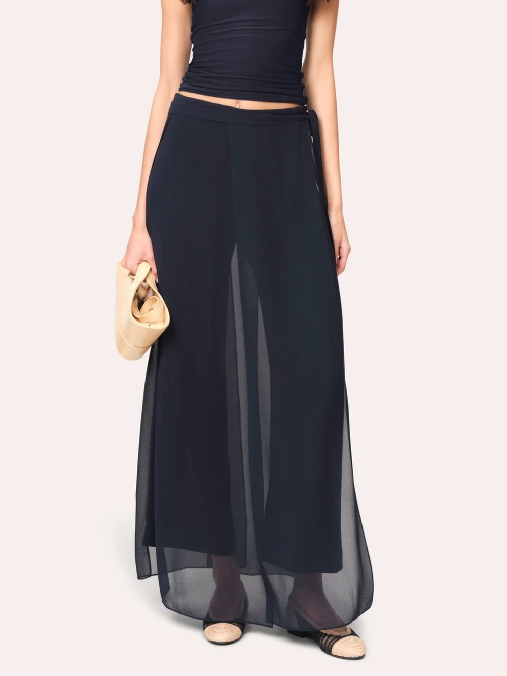 NWT ELIE TAHARI OVERLAY PANT - STARGAZER NAVY - SIZE 2 - perfect condition!